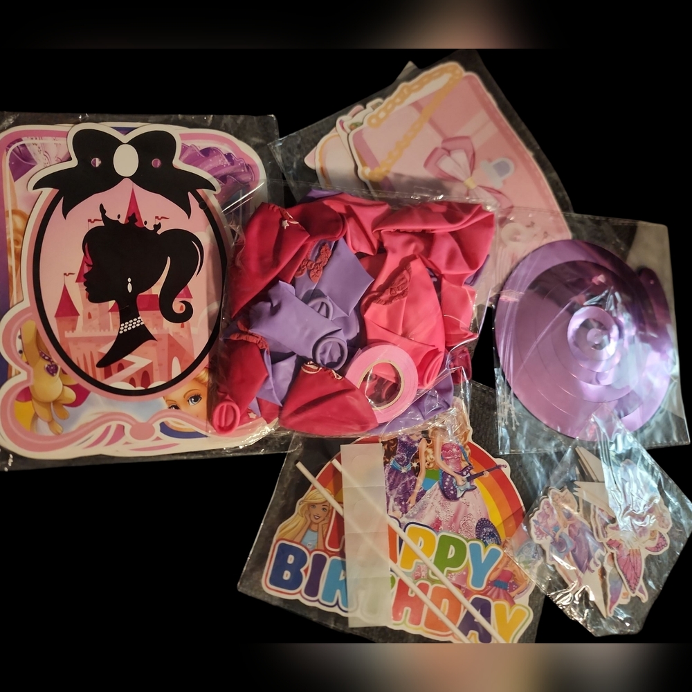 Barbie Birthday Party Supplies. New In Packaging
